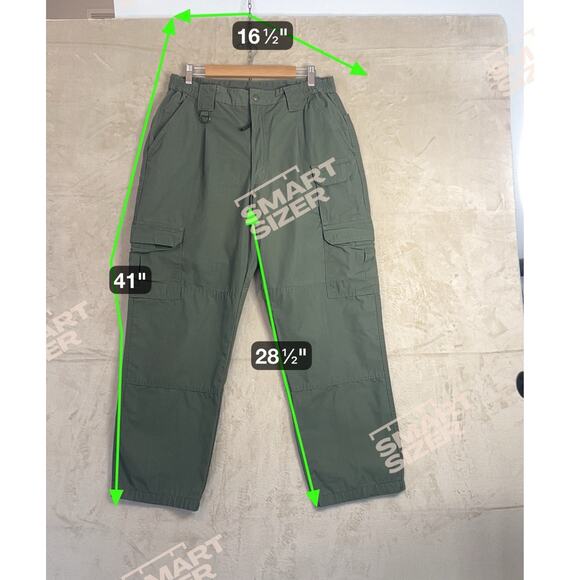 Propper Mens 38x32 Cargo Pants Green Tatical Ripstop Elastic Waist Workwear Duty - Picture 5 of 5